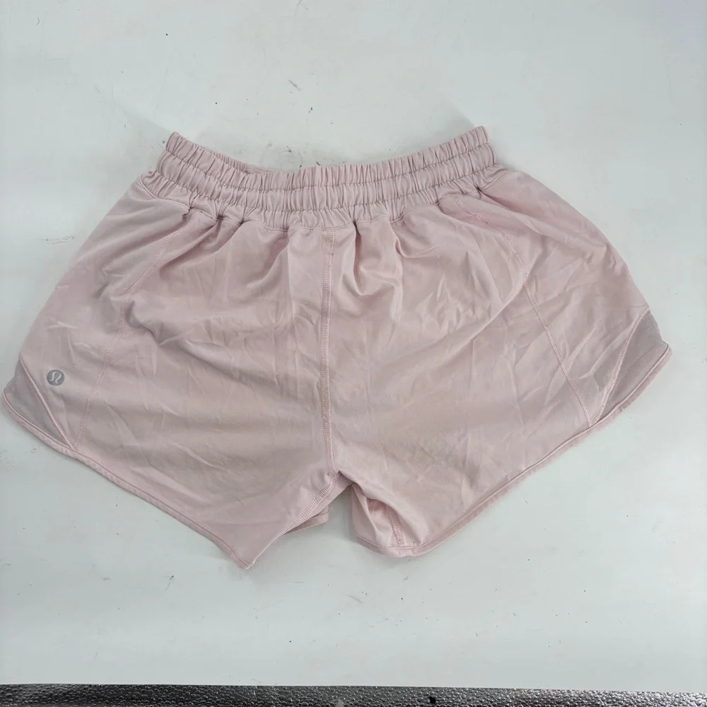 lululemon Hotty Hot Short 4 Mid Rise Strawberry Athletic Run Shorts Sporty